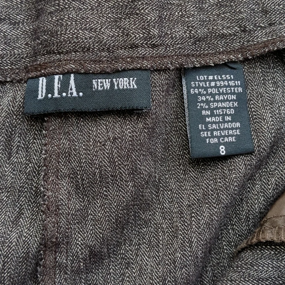 DFA New York Slacks brown size 8 - Picture 5 of 6